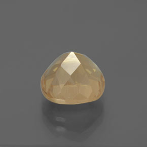 Andesina labradorita naranja natural de 3,93 ct, corte cojín, transparente