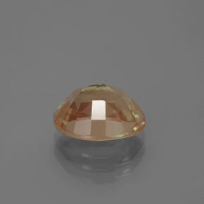 Labradorita Andesina Dorado naranja natural de 2.98 ct, Corte Óvalo, Transparente