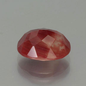 Andesina labradorita rojo natural de 2,78 ct, corte óvalo, translúcido