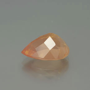 Andesina labradorita naranja natural de 3,51 ct, en forma de pera, transparente