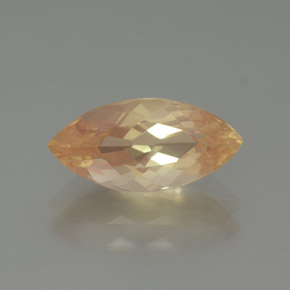 Andesina labradorita naranja natural de 1,96 ct, marquesa, transparente
