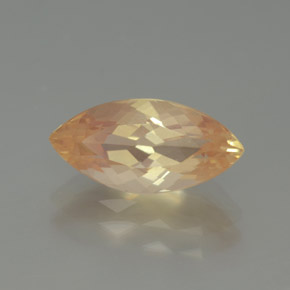 Andesina labradorita naranja natural de 1,96 ct, marquesa, transparente