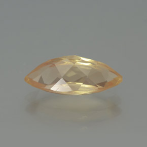 Andesina labradorita naranja natural de 1,96 ct, marquesa, transparente