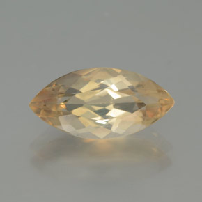Andesina labradorita naranja natural de 2,18 ct, marquesa, transparente