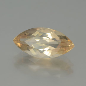 Andesina labradorita naranja natural de 2,18 ct, marquesa, transparente