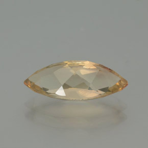 Andesina labradorita naranja natural de 2,18 ct, marquesa, transparente