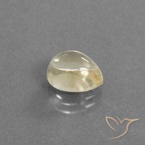 Labradorita Andesina Dorado claro natural de 3.06 ct, En forma de pera, Transparente
