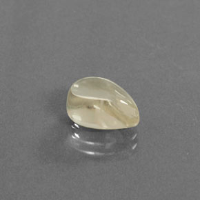 Andesina labradorita amarillo natural de 3,28 ct, en forma de pera, transparente