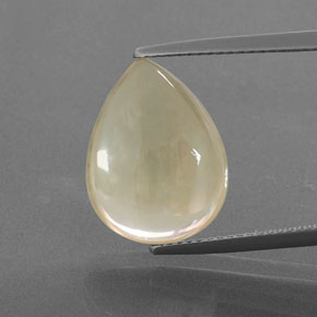 Andesina labradorita oro natural de 8,93 ct, en forma de pera, transparente