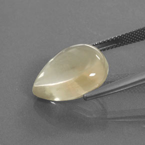 Andesina labradorita oro natural de 8,93 ct, en forma de pera, transparente