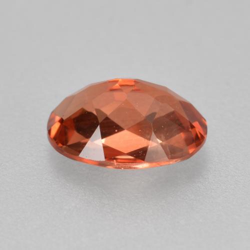 Andesina labradorita rojo natural de 0,70 ct, corte óvalo, VVS-VS