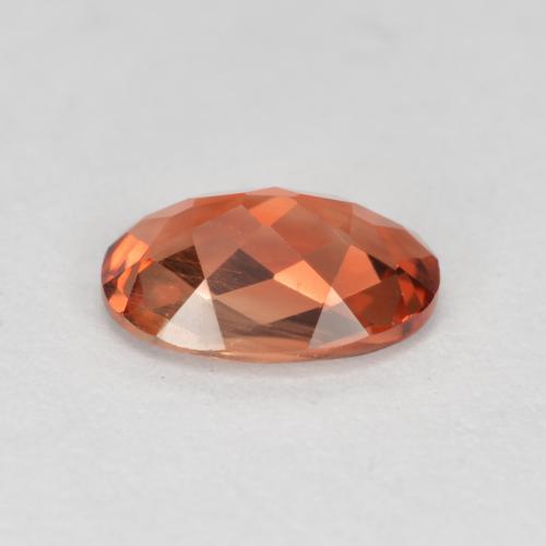 Labradorita Andesina Rojo medio natural de 0.62 ct, Corte Óvalo, VVS
