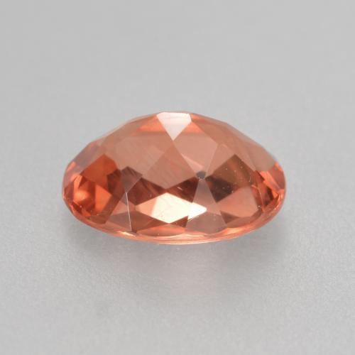 Andesina labradorita rojo natural de 0,72 ct, corte óvalo, VVS-VS