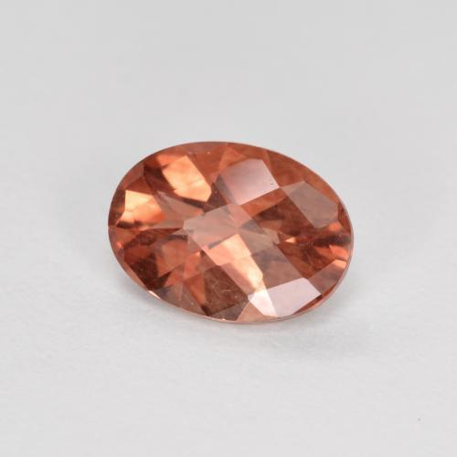 Labradorita Andesina Rojo medio natural de 0.69 ct, Corte Óvalo, VVS-VS