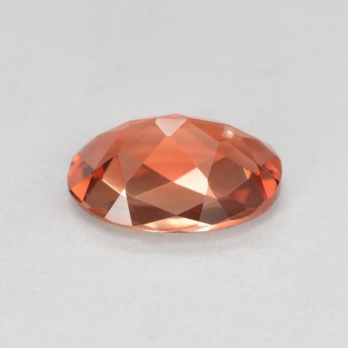Labradorita Andesina Rojo medio natural de 0.67 ct, Corte Óvalo, VVS