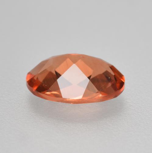 Labradorita Andesina Rojo medio natural de 0.69 ct, Corte Óvalo, VVS-VS