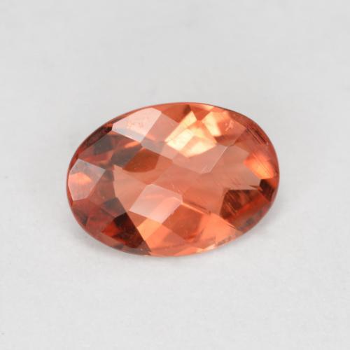 Andesina labradorita rojo natural de 0,62 ct, corte óvalo, VVS-VS