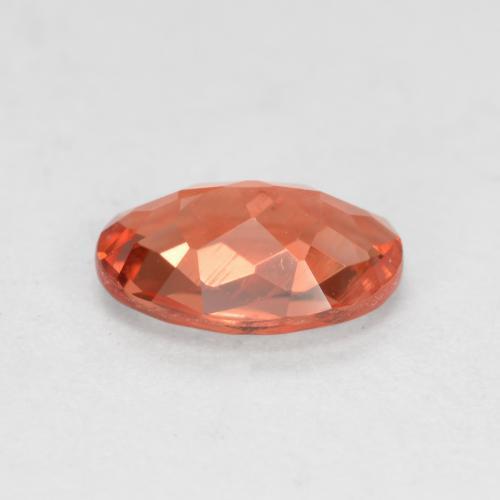 Andesina labradorita rojo natural de 0,62 ct, corte óvalo, VVS-VS