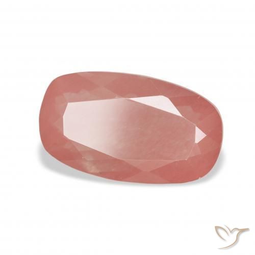 Labradorita Andesina Rojo azulado natural de 2.60 ct, Forma Cojín, Transparente