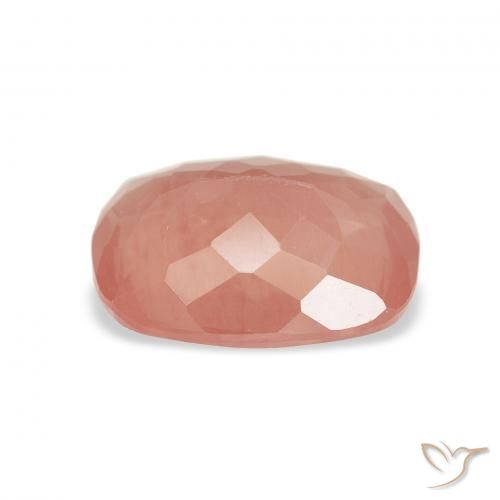 Labradorita Andesina Naranja rojizo natural de 1.99 ct, Forma Cojín, Transparente