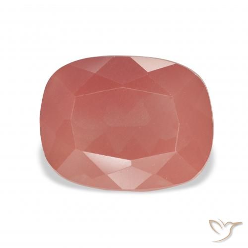 4.60ct Natural Rojo medio Labradorita Andesina, Forma Cojín, Transparente