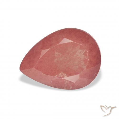 3.16ct Natural Rojo medio Labradorita Andesina, En forma de pera, Transparente