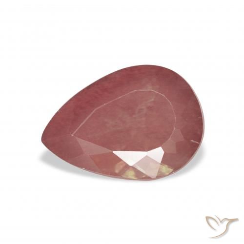 2.86ct Natural Rosado rosa intenso Labradorita Andesina, En forma de pera, Transparente