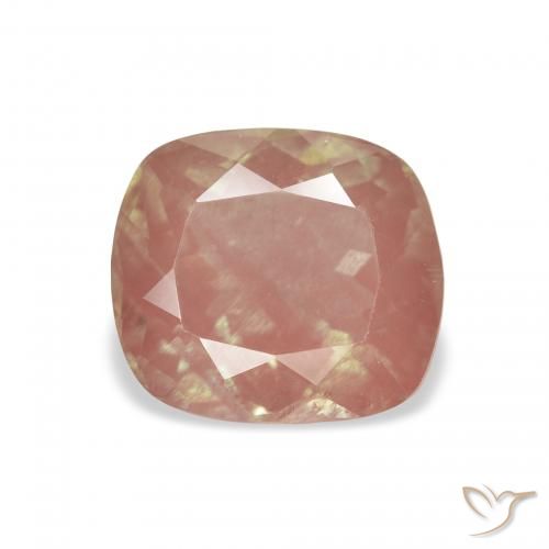 2.71ct Roja Anaranjada Labradorita Andesina, Forma Cojín, Transparente
