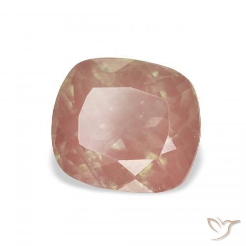 Labradorita Andesina Roja Anaranjada natural de 2.71 ct, Forma Cojín, Transparente