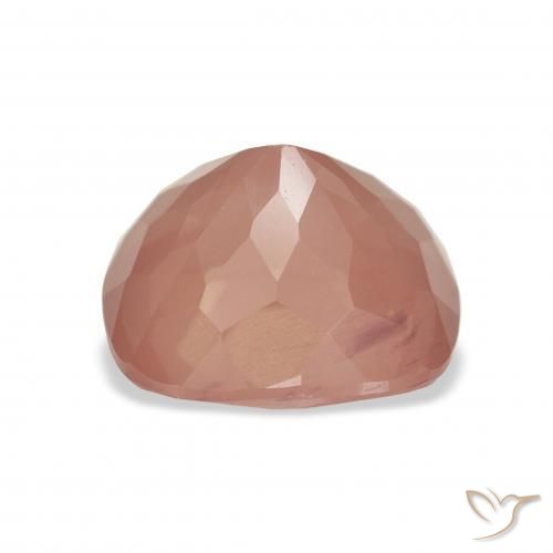 Labradorita Andesina Rojo medio natural de 5.12 ct, Forma Cojín, Transparente