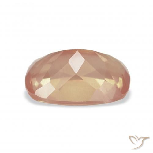 Labradorita Andesina Naranja rojizo natural de 3.58 ct, Forma Cojín, Transparente