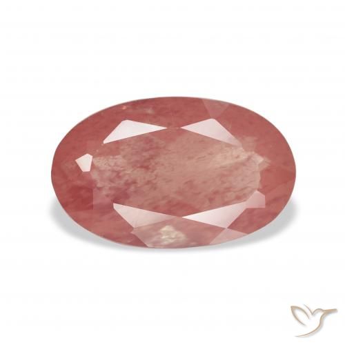 2.65ct Natural Rosado frambuesa Labradorita Andesina, Ovalada, Transparente