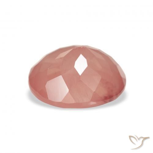 Labradorita Andesina Naranja rojizo pálido natural de 2.31 ct, Ovalada, Transparente