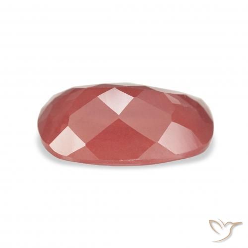 Labradorita Andesina Naranja rojizo pálido natural de 3.24 ct, Forma Cojín, Transparente