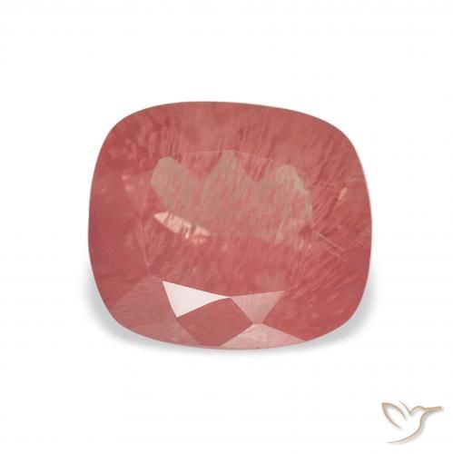 2.05ct Natural Rojo azulado Labradorita Andesina, Forma Cojín, Transparente