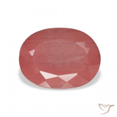 2.69ct Natural Rojo azulado Labradorita Andesina, Ovalada, Transparente
