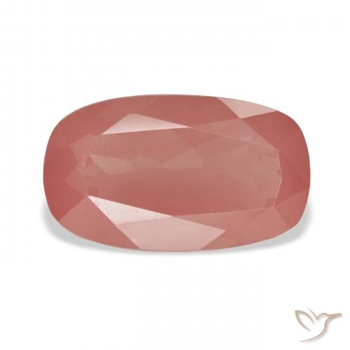 5.52ct Natural Rojo medio Labradorita Andesina, Forma Cojín, Transparente