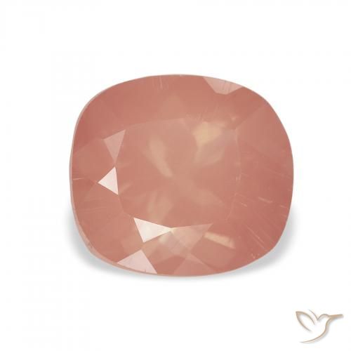 2.32ct Natural Rosado medio Labradorita Andesina, Forma Cojín, Transparente