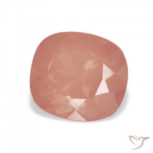Labradorita Andesina Rosado medio natural de 2.32 ct, Forma Cojín, Transparente