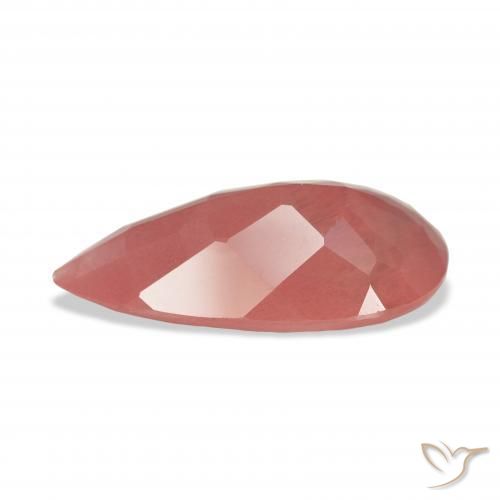 Labradorita Andesina Rojo medio natural de 7.29 ct, En forma de pera, Transparente