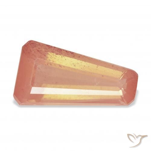 Labradorita Andesina Naranja rojizo natural de 6.74 ct, Elegante, Transparente