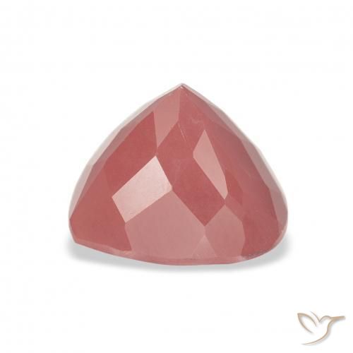Labradorita Andesina Rosado naranja natural de 3.32 ct, En forma de pera, Translúcido