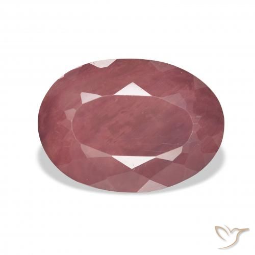 8.23ct Natural Rosado rosa intenso Labradorita Andesina, Ovalada, Translúcido