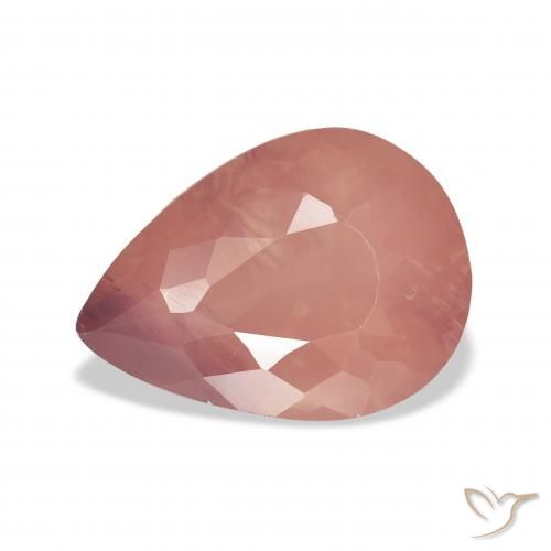5.06ct Natural Rosa rosado Labradorita Andesina, En forma de pera, Transparente