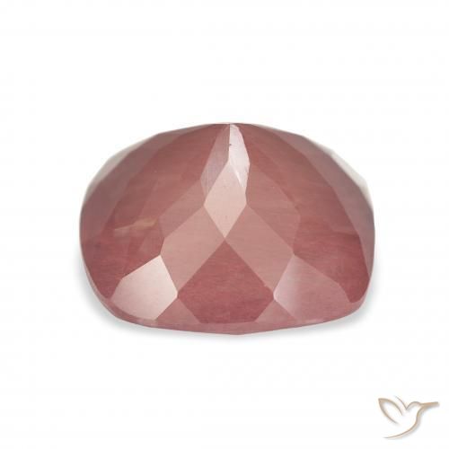 Labradorita Andesina Rojo medio natural de 4.63 ct, Forma Cojín, Transparente