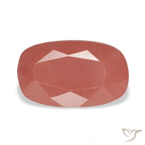 3.05ct Natural Rojo medio Labradorita Andesina, Forma Cojín, Translúcido