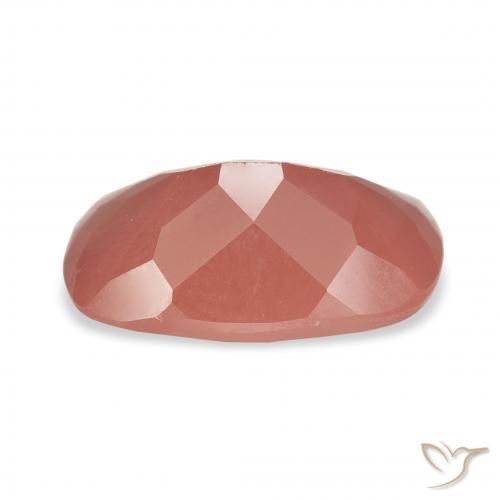 Labradorita Andesina Rojo medio natural de 3.05 ct, Forma Cojín, Translúcido