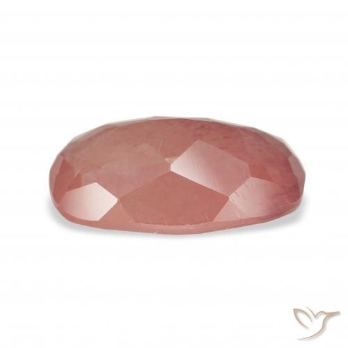 Labradorita Andesina Rojo medio natural de 2.96 ct, Forma Cojín, Transparente