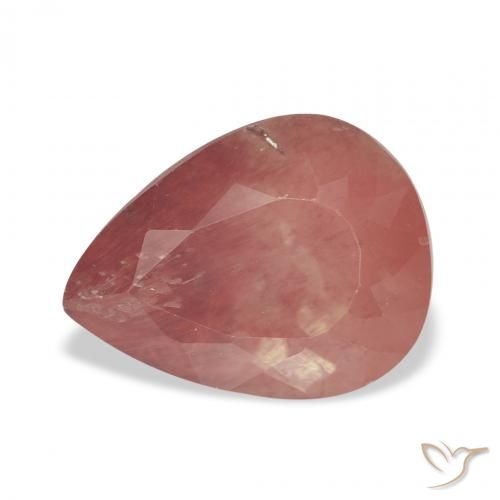 2.80ct Natural Rojo medio Labradorita Andesina, En forma de pera, Transparente
