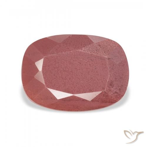 3.07ct Natural Rosa rosado Labradorita Andesina, Forma Cojín, Translúcido